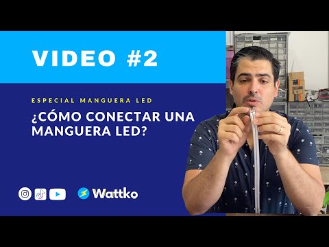 Part of a video titled ¿Cómo conectar tu manguera LED? Evita estos errores y no ... - YouTube