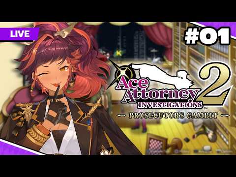 [Let's Play] Ace Attorney Investigations 2: Prosecutor's Gambit #1 [EN - Twitch] | HOKU 🦉