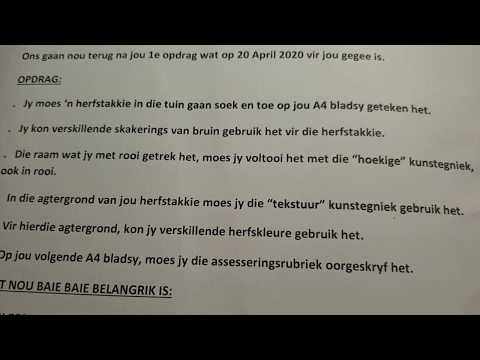 SKEPPENDE KUNSTE GRAAD 8: 02 Junie 2020 - periode 4 (02084)