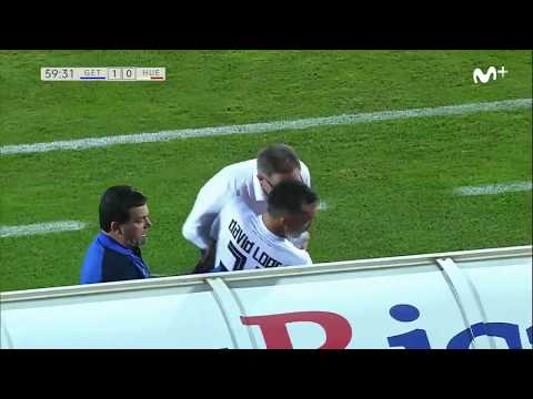 Anquela le pega un cabezazo a David López