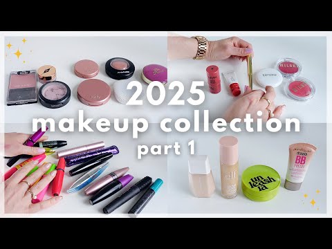 MAKEUP INVENTORY 2025 - My Full Collection Part 1! Foundation, Blush, Bronzer, Mascara & Eyeshadow