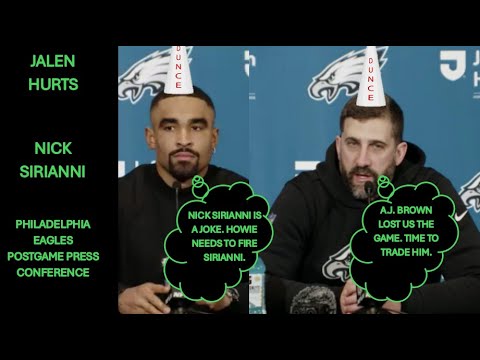 Jalen Hurts, Nick Sirianni Postgame PRESS CONFERENCE vs. San Francisco 49ers | FIRE NICK SIRIANNI