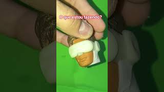 O que estou fazendo com a cabeça dessa Max Steel? #maxsteel #massadebiscuit #biscuit