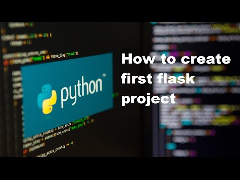 How to create first flask project