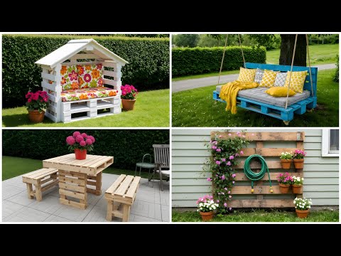 EASY AND CHEAP IDEAS FOR YOUR BACKYARD WITH PALLETS