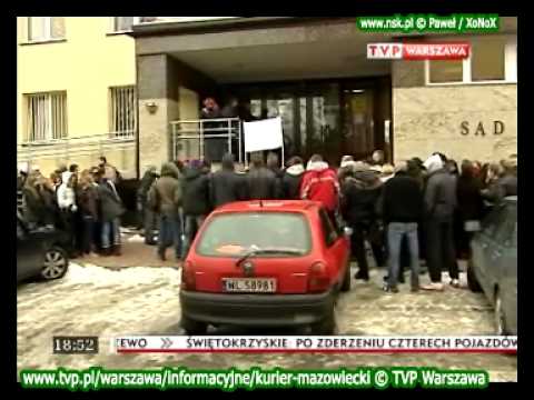 www.nsk.pl - 2011-01-31 Nowy Dwór Mazowiecki - Pikieta przed sądem - TVP Warszawa