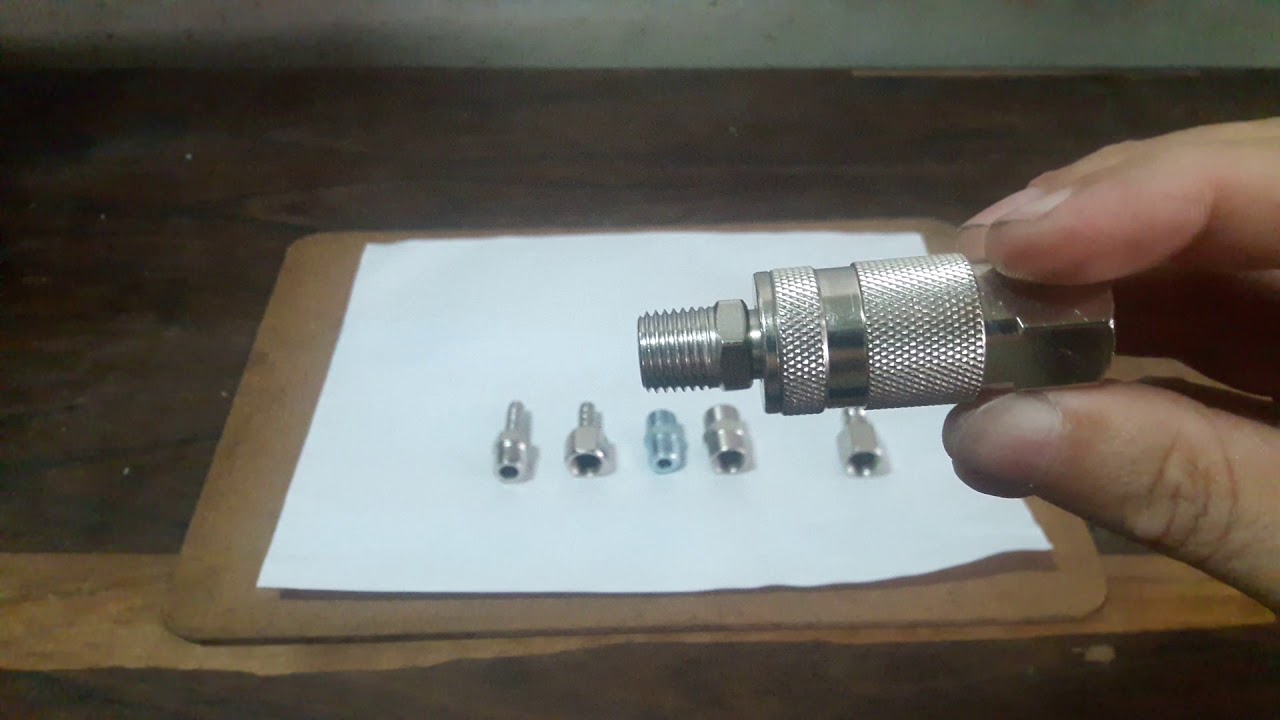 7 Conexões de 1/4 para compressor e Pistola de Pintura - Aprendendo sobre.