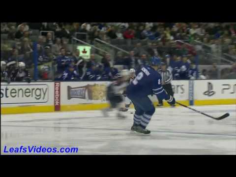 ATL 0 @ TOR 0 - Christian Hanson Hits Niclas Bergfors - 100330