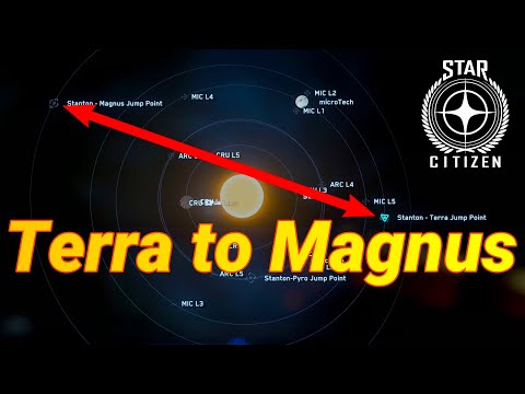 3.21 PTU Quantum jump Terra to Magnus jump point - different ships