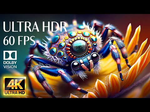 THE INSECT - 4K (60FPS) ULTRA HD - With Nature Sounds (Colorfully Dynamic)