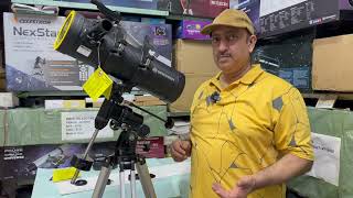 New Powerful Bresser spica 130-1000 eq reflector Telescope-Unboxing, installation, planets, deep sky