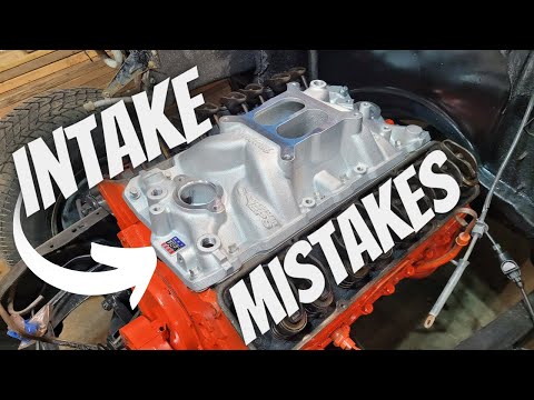 How To easily Install A Intake Manifold on SBC/BBC: Square Body Chevy Build