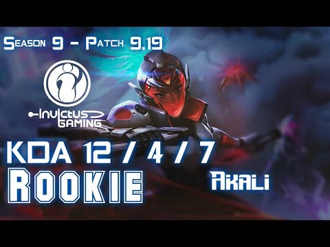 IG Rookie AKALI vs RENEKTON Mid - Patch 9.19 KR Ranked