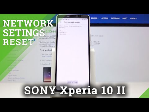 How to Reset Network Settings in SONY Xperia 10 II - Restore Network Configuration
