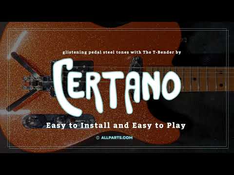 COUNTRY TONE! 2 Arm Pedal Steel Certano T-Bender fits Telecaster, B&G Bender EZ Bolt-On Bridge In Chrome image 10