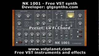 Video thumbnail for NK 1001 - Free VST synth - vstplanet.com by Plugins Collection