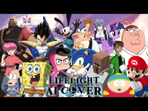 (RVC) Various Characters sing Lifelight (Super Smash Bros. Ultimate) (AI COVER)