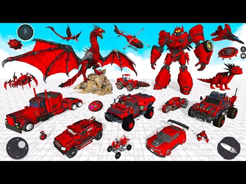 Tank Helicopter Robot Multi Transform Game 2023 - Android gameplay