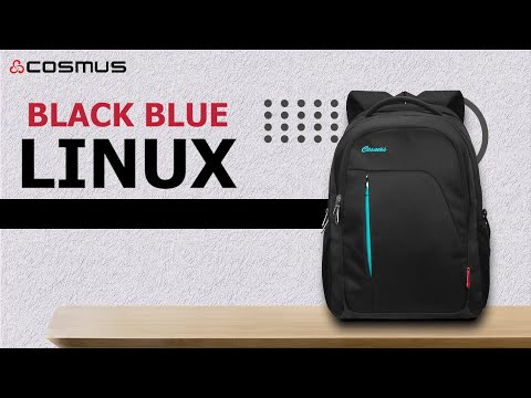 Black & red laptop backpack bag