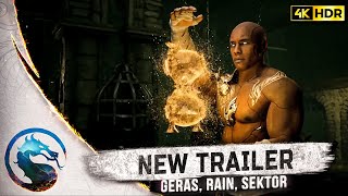 [4K HDR] MORTAL KOMBAT 1 -  Keepers of Time Trailer Reveal {Geras, Rain, Sektor) | 60FPS