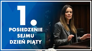 1. Posiedzenie Sejmu - dzień piąty, 28 listopada 2023 r. [ZAPIS TRANSMISJI]