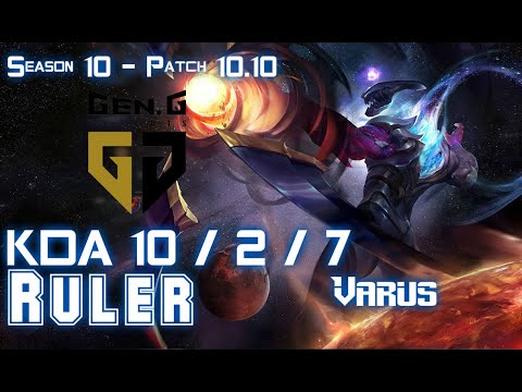 Gen Ruler VARUS vs SIVIR ADC - Patch 10.10 KR Ranked