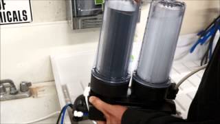 Flushing a HydroLogic KDF85 Filter Prior To Use