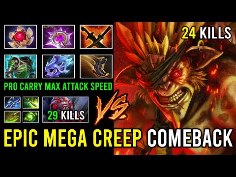 Unreal Damage Offlane Monster Bristleback Vs Pro Carry Broodmother Epic Mega Creep Comeback Dota 2