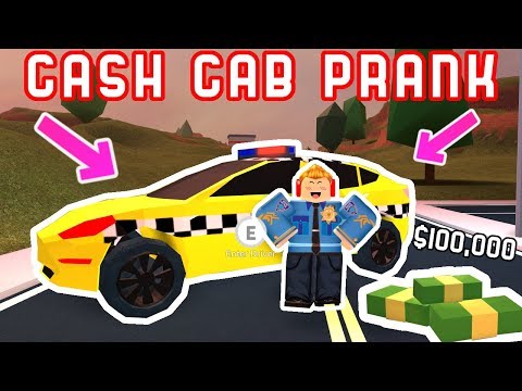 Prank Taxi In Jailbreak Cash Cab Roblox Jailbreak Fan Games - cash cab roblox jailbreak fan games