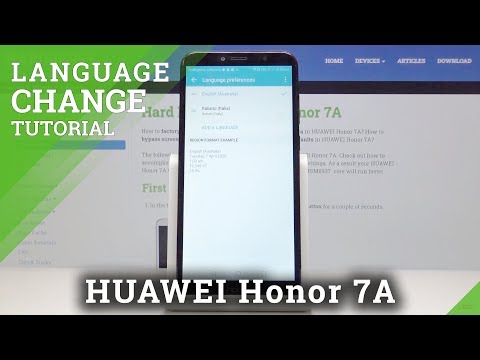 How to Change Language in HUAWEI Honor 7A – Dictionary Options