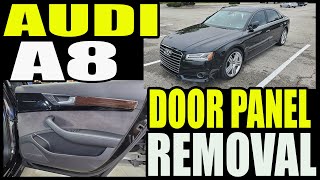 AUDI A8 REAR DOOR PANEL REMOVAL & SPEAKER INFO