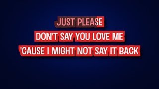 Gabrielle Aplin - Please Don&#39;t Say You Love Me (Karaoke Version)