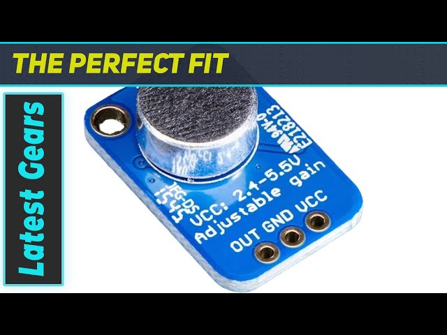 Vídeo relacionado con JZK 2 uds GY-MAX4466 amplificador de micrófono Electret, módulo de micrófono MAX4466, Sensor de ruptura con Control de ganancia ajustable