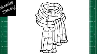 How to Draw a Scarf