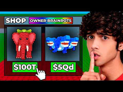 Steal a Brainrot, But There’s an OWNER SHOP…