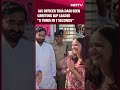 Tina Dabi IAS Officer Tina Dabi Seen Greeting BJP Leader 5 Times In 7 Seconds