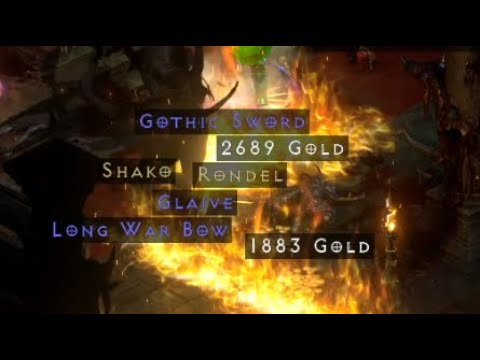 Harlequin Crest Shako drop -- Diablo 2 Resurrected -- MF Berserk Barbarian