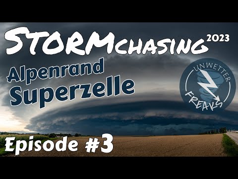 Superzelle mit Monster-Hagel am Alpenrand am 26.08.2023 | Stormchasing 2023 ⛈