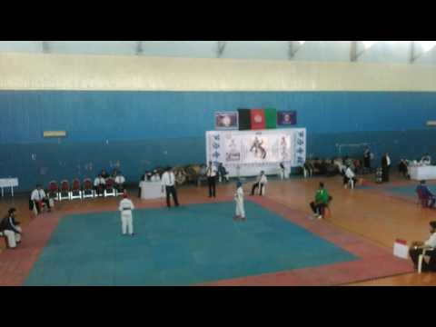Esmatullah Noori became champion of the 12th all round Afghanistan Ashi Hara Karate  competition