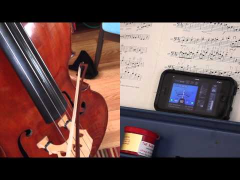 Tune double bass, C extension with VITALtuner (best tuner app)