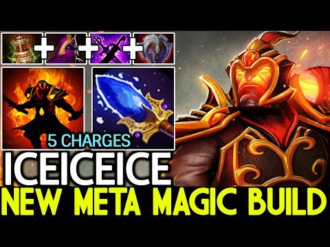 Iceiceice [Ember Spirit] New Meta Full Magic Damage Build Cancer Gameplay 7.22 Dota 2