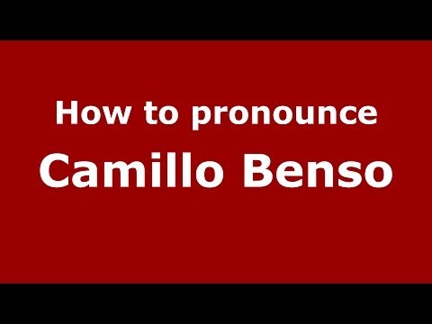 How to pronounce Camillo Benso (Italian/Italy) - PronounceNames.com