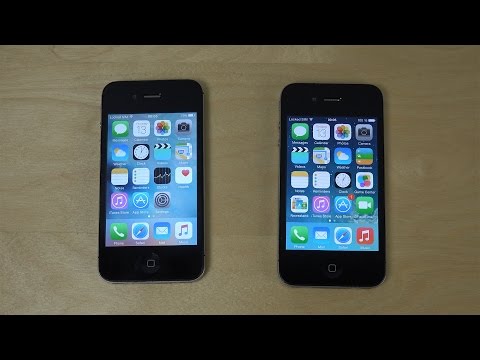 iPhone 4S iOS 9 Beta 5 vs. iPhone 4 iOS 7 - App Opening Speed Test!