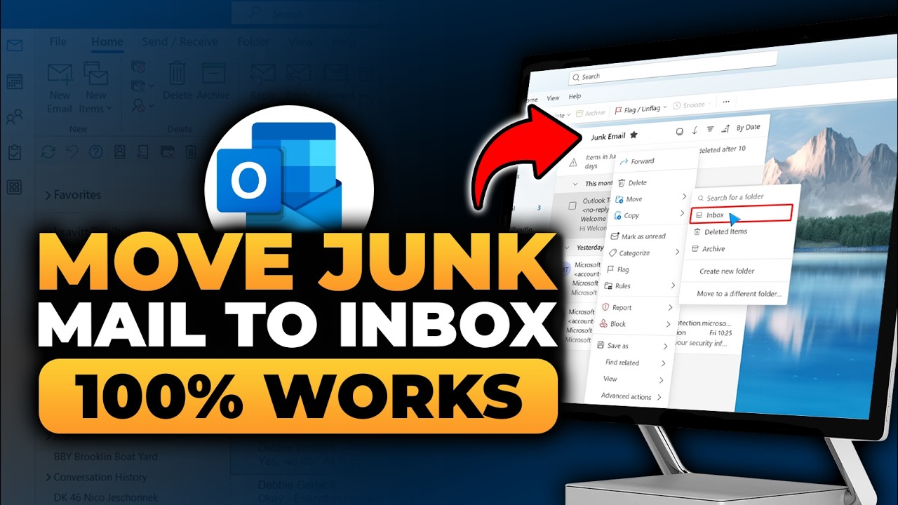 How To Move Junk Mail To Inbox in Outlook (FAST & EASY) | Move Junk Mail To Inbox Outlook