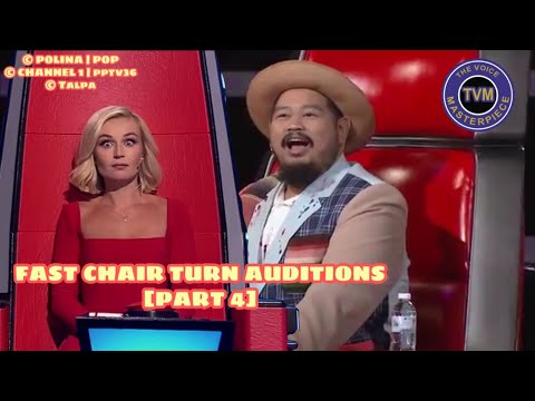 FAST CHAIR TURN AUDITIONS IN THE VOICE [PART 4] | THE VOICE MASTERPIECE Video