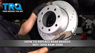 How to Replace Rear Brakes 2011-2018 RAM 2500