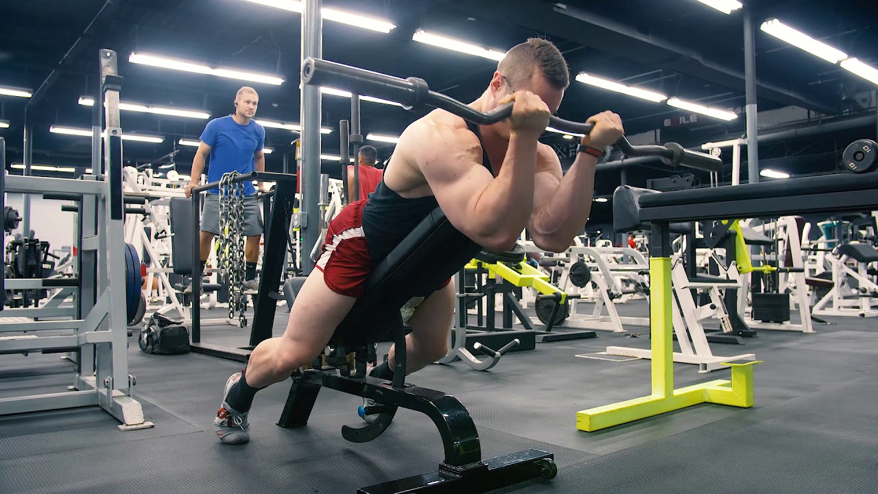 Barbell Spider Curl