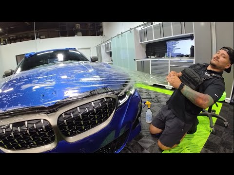 I took a PPF class. 2 important techniques for wrapping full hoods in Optical Paint Protection Film