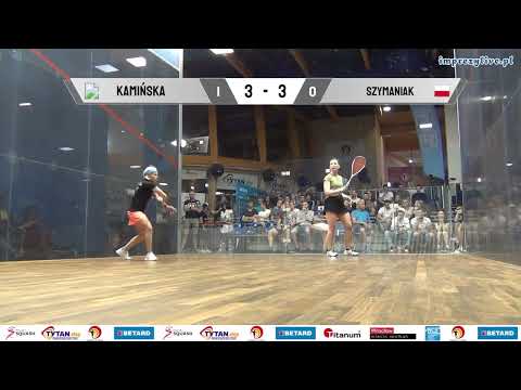 Magda Kamińska - Kinga Szymaniak BETARD Indywidualne Mistrzostwa Polski w Squasha 2023 - półfinał