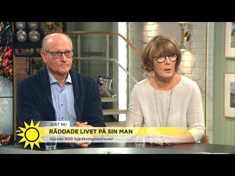 Vardagshjälten Kristina räddade livet på sin man – ”lyste panik i hans ögon” - Nyhetsmorgon (TV4)